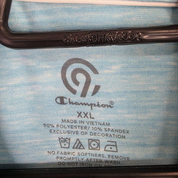 Mens C9 Champion Aqua Golf Polo Shirt Short Sleeve Polyester Stretch Size XXL - Picture 3 of 7